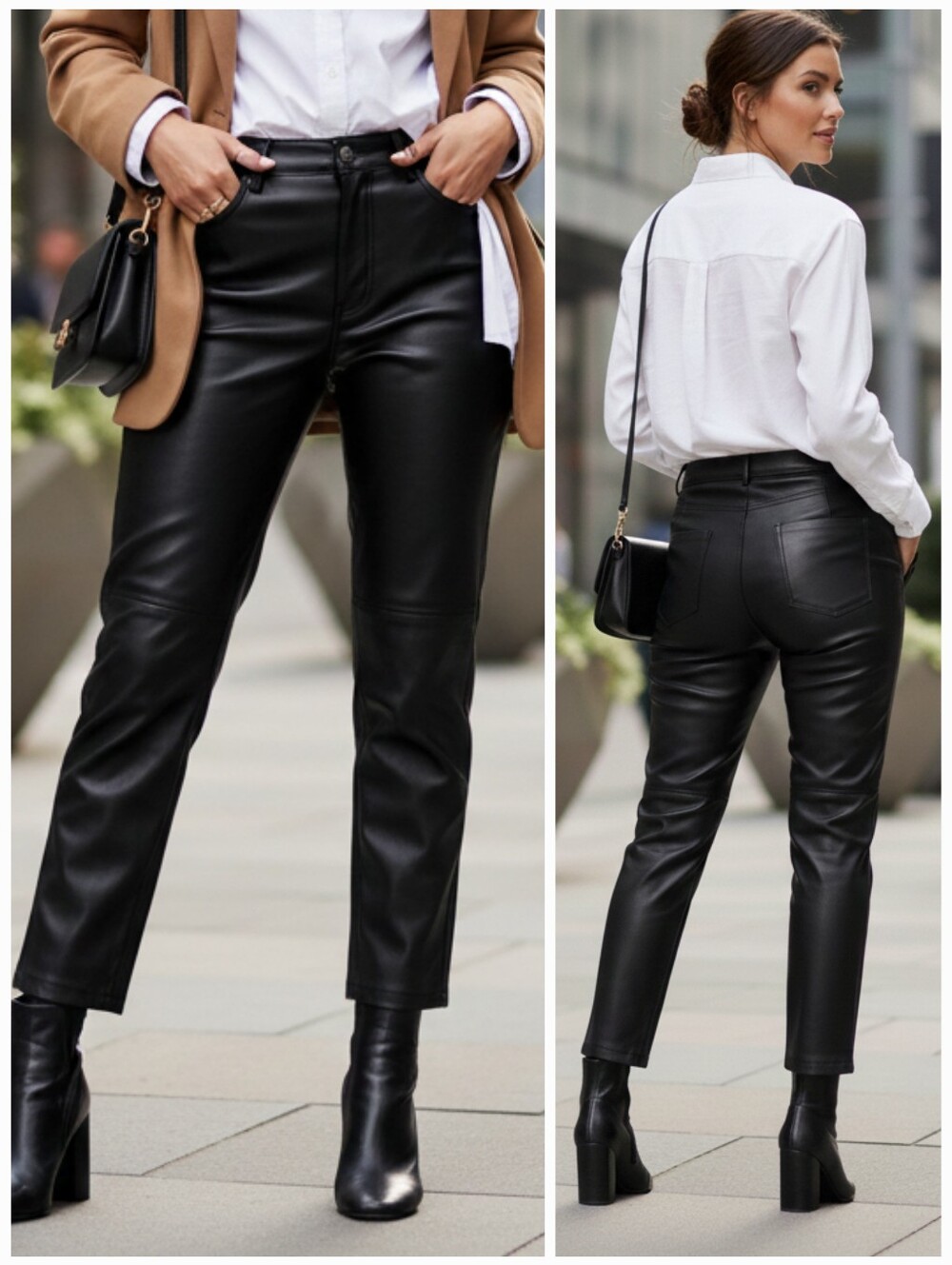 NWT Design Lab 31 Modern Contemporary Mobwife Vegan High Rise Straight Leg Pants